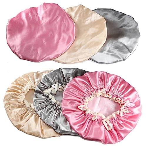 Hemobllo 1 Satz Dame Duschhut Heut Haar Zubehör Badehauben Shower Caps Bademützen Weible Gutl Water Proof Schlafhaube Badekappen Für Frauen Badekappen Wasserdicht Frau Duschhauben 3 Stück von Hemobllo