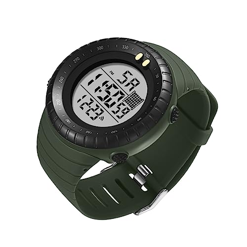 Hemobllo Elektronische Uhr für Herren Multifunktions Armbanduhr mit Alarm und Leuchtdisplay Sportuhr für Schwimmen und Outdoor Aktivitäten von Hemobllo