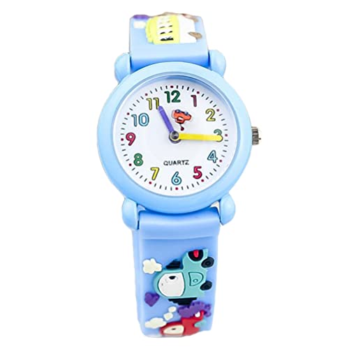 Hemobllo 1stk Kinderuhr Silikonuhr Für Kinder Ansehen Dekorative Uhr Der Karikatur Modische Armbanduhr Wagen Schmücken 3D Quarz von Hemobllo