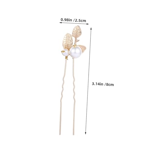 Hemobllo 10 Stück Braut Haarnadeln mit Perlen Design Goldfarbene Haarspangen für Hochzeit Abendveranstaltungen und Formelle Anlässe Damen Haarschmuck von Hemobllo