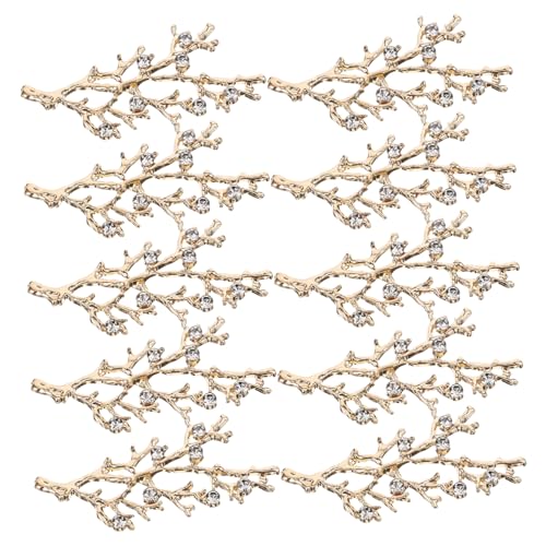 Hemobllo 10 Stück Teiliges Strassstein Ornamente aus Langlebiger Zinklegierung und Funkelnden Kristallen für DIY Schmuck Hochzeitsdekorationen Brautschmuck Taschen und Textilien von Hemobllo