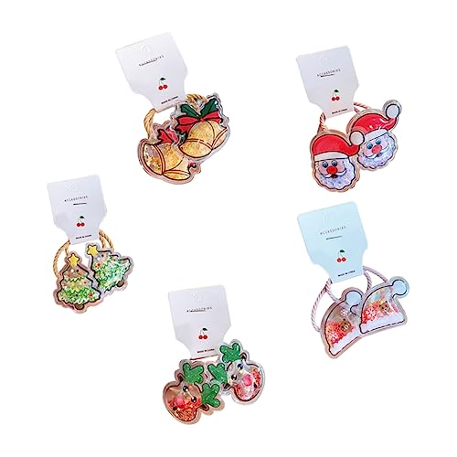 Hemobllo 10 Stück Teiliges Weihnachts Haargummi aus Elastischem Strapazierfähigem Material mit Stilvollem Festival Design Weich und Dehnbar für Mädchen und Festliche Partys von Hemobllo