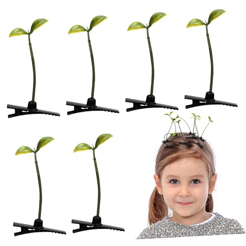 Hemobllo 100stücke Lustige Haarklammern Als Bohnensprossen Für Frauen Leichte Rutschfeste Haarclips Aus Kunststoff Für Partys Und Kreative Stylings Geselliges Haarschmuck-zubehör von Hemobllo