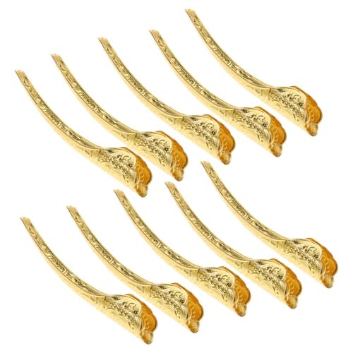 Hemobllo 10stücke Kostüm Fingertip Nagelringe Dekoration Zubehör Fingerprotektoren Hohl Muster Frauen Mädchen Tanzaufführungen Theaterrollenspiele von Hemobllo