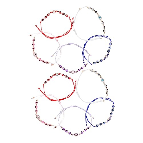 Hemobllo 12 Stück Teiliges Damen Armband Böses Auge Schmuck Geflochtenes Resin Armband Leicht Hautfreundlich Modisch für Frauen von Hemobllo