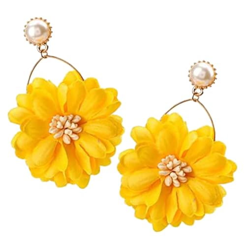 Hemobllo 1Paar Dangle Ohrringe für Frauen Stoffblumen Ohrhänger mit Einzigartigem Design Perfektes für Modebewusste Damen Langanhaltende Stilvolle Ohrschmuck Hemobllo 1Paar Dangle Ohrringe für Frauen Stoffblumen Ohrhänger mit Einzigartigem Design Perfektes für Modebewusste Damen Langanhaltende Stilvolle Ohrschmuck von Hemobllo