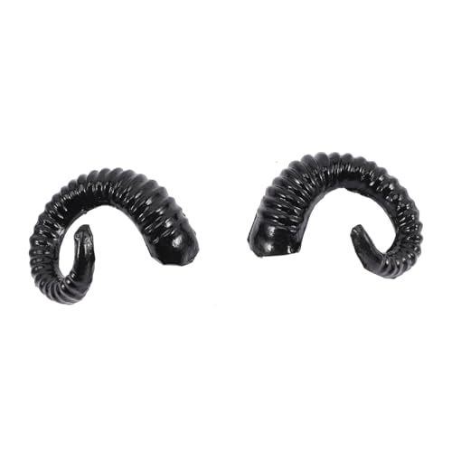 Hemobllo 1Paar Schaafhorn Kostümzubehör für Halloween Cosplay Haarreif mit Detaillierter Verarbeitung für Partys Geburtstagsfeiern Besondere Anlässe Langlebig Sicher von Hemobllo