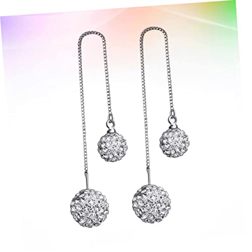 Hemobllo 1Paar Sterling Silber Quaste Ohrringe mit Geometrisches Design für Damen Eardrop Schmuckstücke Perfektes für Frauen von Hemobllo