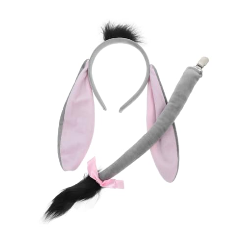 Hemobllo 1Satz Kostüm Set mit Haarreif und Niedliches Tierkostüm Zubehör für Halloween und Erwachsenen Verkleidungen Plüschmaterial für Partys und Auftritte von Hemobllo