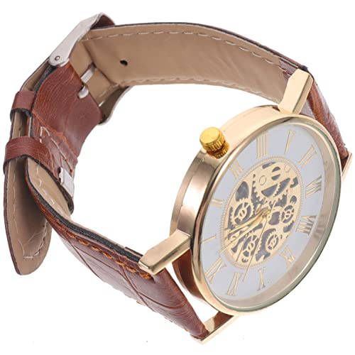 Hemobllo 1stk Anschauen Reloj Inteligente Para Mujer Business Watch Frauen Ansehen. Uhr Für Männer Frauen Hohle Uhr Männer Frauen Uhren Herrenuhren. Kunstleder Automatisch Arbeit Fache von Hemobllo