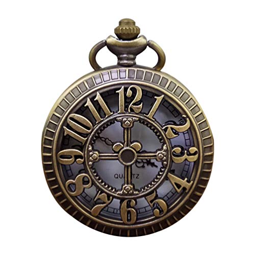 Hemobllo 1stk Arabische Ziffern Taschenuhr Retro Quarz Taschenuhr Mechanische Taschenuhr Retro Quarz Digitaluhr Personalisierte Taschenuhr Herrentaschenuhr Runden Mann Schmücken von Hemobllo