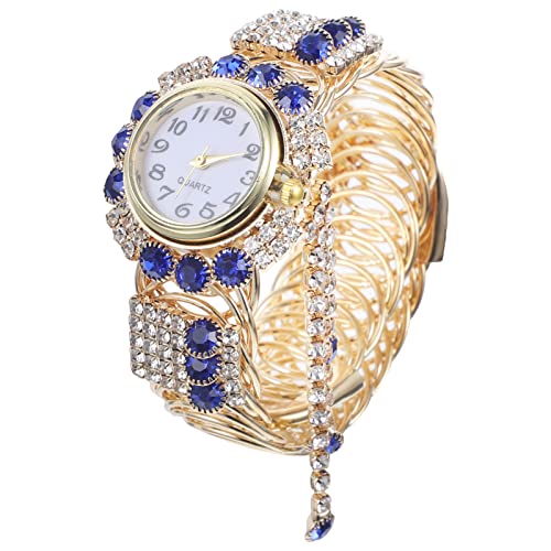 Hemobllo 1stk Damen Armbanduhr Armband Uhr Goldenes Charm-Armband Quarz Taschenuhr Nach Dem Weihnachtsgeschäft Mode Quarzuhr Damenarmbanduhr Frau Zinklegierung Einstellbar Anschauen von Hemobllo