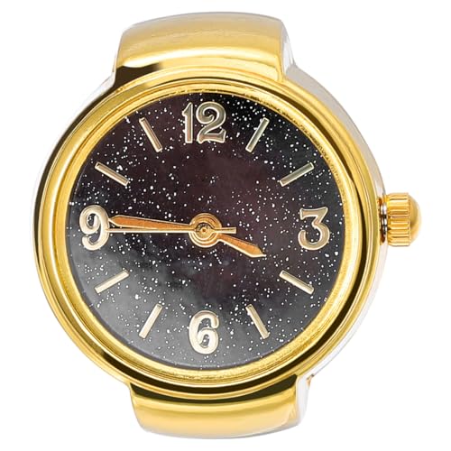 Hemobllo 1stück Retro Ring Uhr Für Herren Und Damen Exquisite Quarz Uhr Im Vintage Stil Ring Armbanduhr Mit Digitaler Anzeige Schwarz von Hemobllo