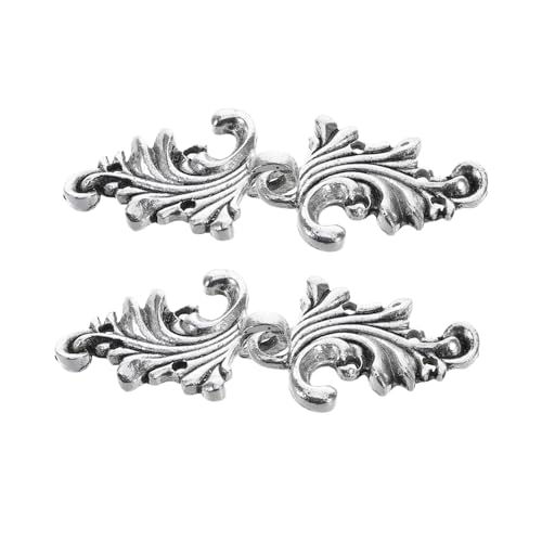 Hemobllo 2 Paare Vintage Cardigan Clips Teiliges Metalllegierung Traditioneller Chinesischer Stil für Strickjacken Pullover Schals und Capes Dekorative Kleine Vielseitige Verschlüsse für von Hemobllo