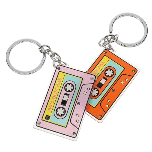 Hemobllo 2 Stück Acryl Schlüsselanhänger Tape Design Leichtes Doppelseitiges Band Anhänger Stylischer Taschenanhänger für Damen und Herren Geschenkidee für Musik und Tape Fans Hemobllo 2 Stück Acryl Schlüsselanhänger Tape Design Leichtes Doppelseitiges Band Anhänger Stylischer Taschenanhänger für Damen und Herren Geschenkidee für Musik und Tape Fans von Hemobllo