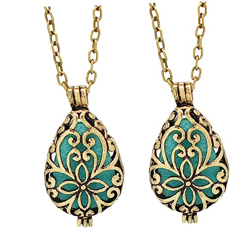 Hemobllo 2 Stück Aromatherapie Halsketten Anhänger Vintage Duftkette für Damen Mini Ätherische Öl Diffuser Schmuck Leicht Eleganter Sweater Pendant Modisch für Alltag und Besondere Anlässe Hemobllo 2 Stück Aromatherapie Halsketten Anhänger Vintage Duftkette für Damen Mini Ätherische Öl Diffuser Schmuck Leicht Eleganter Sweater Pendant Modisch für Alltag und Besondere Anlässe von Hemobllo