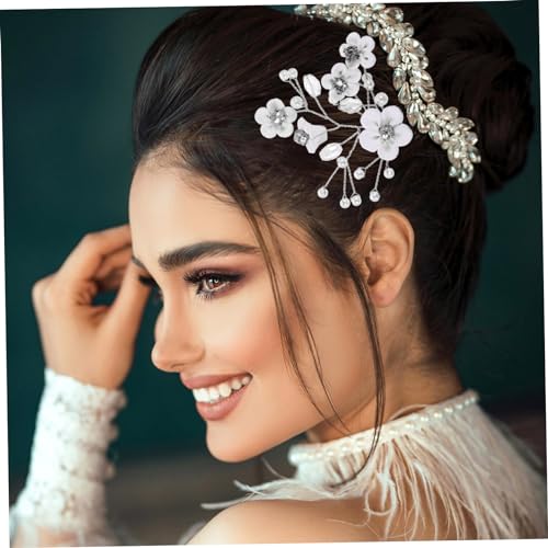 Hemobllo 2 Stück Braut Haarnadeln mit Schimmernden Strasssteinen und Perlen Hochzeits Haarspangen für Damen Rutschfeste Vielseitige Haarschmuck Accessoires für Hochzeit Party und Besondere von Hemobllo