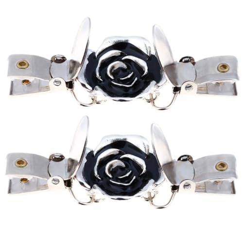 Hemobllo 2 Stück Cardigan Clips Blumenförmige Strickjacken Clips mit Diamantbesatz Vintage Pullover Verschluss aus Legierung Stilvolle Schal Pins für Damen Einfaches Befestigen Am Shirt von Hemobllo