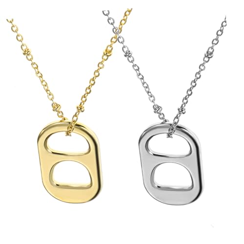 Hemobllo 2 Stück Damen Kette Leichte Halskette mit Zugring Anhänger Modisch Schmuckgeschenke für Frauen und Freundinnen Alltag Party Hochzeit Hemobllo 2 Stück Damen Kette Leichte Halskette mit Zugring Anhänger Modisch Schmuckgeschenke für Frauen und Freundinnen Alltag Party Hochzeit von Hemobllo