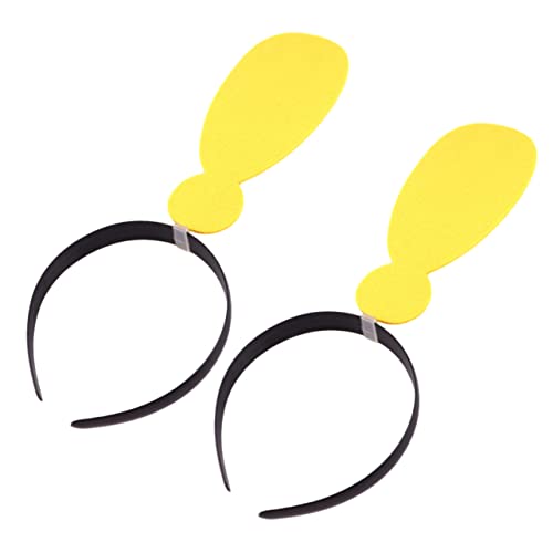 Hemobllo 2 Stück Lustiges Gelbes Stirnband mit Ausrufezeichen Form Modisches Haar Accessoire für Kostümpartys Karneval Cosplay Teiliges für Damen von Hemobllo