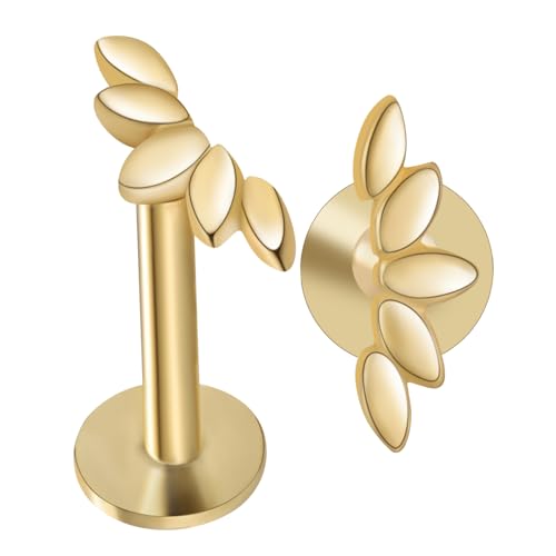 Hemobllo 2 Stück Minimalistische Cartilage Ohrringe Goldfarben Glatte Oberfläche Sicherer Sitz Leichter Schmuck für Damen Eleganter und Bequemer Knorpel Piercing Schmuck von Hemobllo