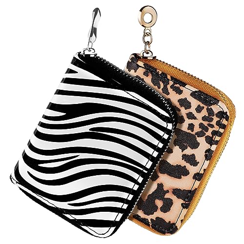 Hemobllo 2 Stück PU Mini Geldbörse mit Reißverschluss Leopard und Zebra Muster Kleines Portemonnaie für Kleingeld Karten und Schlüssel Kompakt Leicht und Tragbar Teiliges Hemobllo 2 Stück PU Mini Geldbörse mit Reißverschluss Leopard und Zebra Muster Kleines Portemonnaie für Kleingeld Karten und Schlüssel Kompakt Leicht und Tragbar Teiliges von Hemobllo
