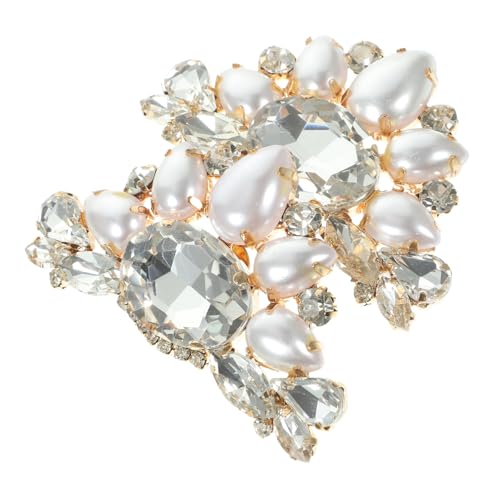 Hemobllo 2 Stück Perlen Schuhclips Abnehmbare Dekorative Schuhschmuck für Damen Vielseitig Einsetzbar an High Heels Sandalen Boots Eleganter Hochzeitsschuh Dekorationsverschluss von Hemobllo