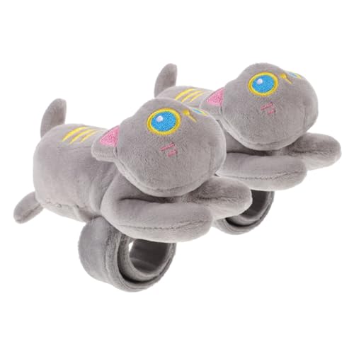 Hemobllo 2 Stück Plüsch Katzen Slap Armbänder Weiche Tier Handgelenkbänder Strapazierfähige und Sichere Party Dekoration Vielseitige Geschenkidee für Geburtstagsfeiern und Kostümfeste von Hemobllo