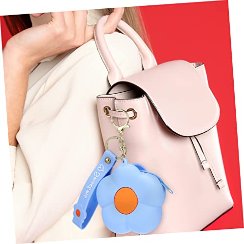 Hemobllo 2 Stück Silikon Münzgeldbörse Kleine Blütenform Geldbörse mit Reißverschluss Kompakt Leicht für Frauen Mädchen Niedlich Cartoon Portemonnaie von Hemobllo