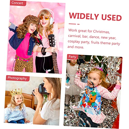 Hemobllo 2 Stück Teiliges Erdbeer Stirnband für Süßer Kopfschmuck mit Robustem Design für Kostüme Geburtstage Karneval und Alltag Auffälliges Fruchtmotiv für Mädchen von Hemobllo