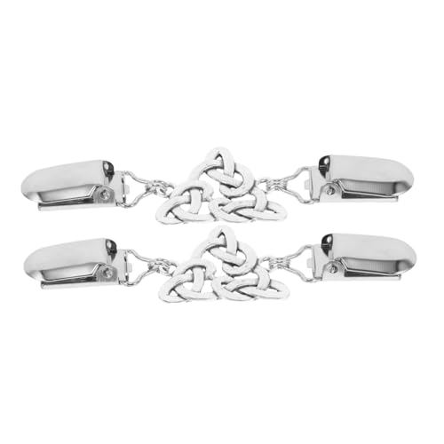 Hemobllo 2 Stück Vintage Cardigan Clips Damen Hohlprägung Pullover Taillenstraffer aus Retro Strickjacken Clips für Schals und Kleidung und Langlebige Accessoires von Hemobllo