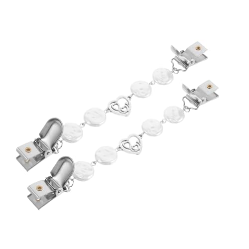 Hemobllo 2 Stück Vintage Herzförmige Cardigan Clips aus Zinklegierung Leichte Broschen Verschlüsse für Pullover Schals und Blusen Multifunktionale Schmuckclips für Damenkleidung und von Hemobllo