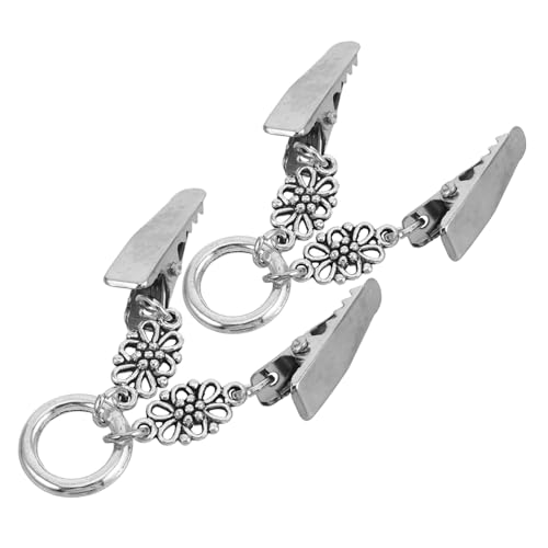 Hemobllo 2 Stück Vintage Pullover Clips Damen Retro Legierung Kleidungsschließe für Cardigans und Schals Eleganter Kragenclip mit Glatter Oberfläche Langlebig und Vielseitig für Büro Party von Hemobllo