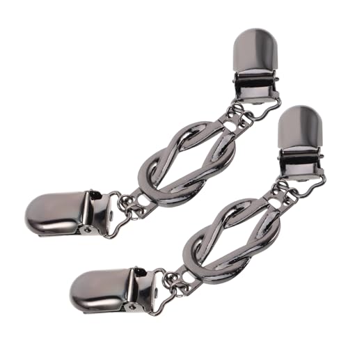 Hemobllo 2 Stück Vintage Pullover Clips aus Langlebiger Legierung Schalkragen und Strickjackenverschluss Clips für Damen Einfache Befestigung Vielseitig Einsetzbar für Cardigans Pullover von Hemobllo