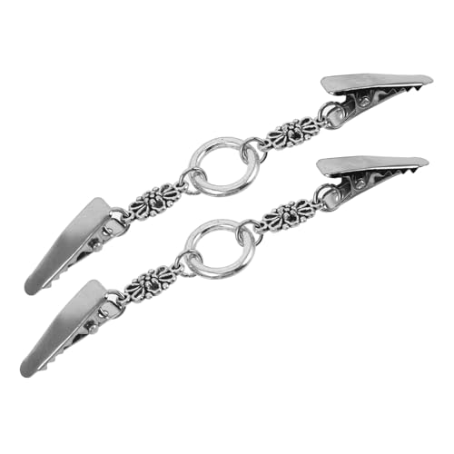 Hemobllo 2 Stück Vintage Sweater Clips aus Langlebiger Zinklegierung Vielseitige Kragen und Cardigan Clips für Damen Schonender Schutz für Kleidung Geeignet für Büro Party und Alltag von Hemobllo
