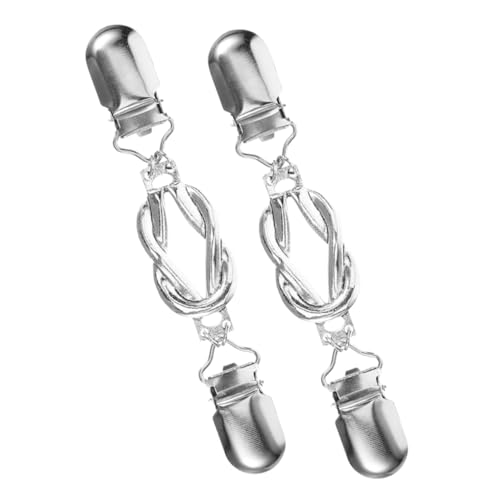 Hemobllo 2 Stück Vintage Sweater Clips für Damen Retro Cardigan Kragen Clips aus Langlebiger Legierung Vielseitige Broschen für Blusen Pullover Schals Einfach zu Tragen Modisch und Elegant von Hemobllo