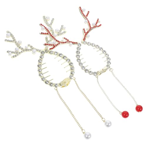 Hemobllo 2 Stück Weihnachtliche Haarspangen Dutt Haarklammern Metall Antler Design Teiliges Rot Weiß Haarschmuck für Frauen Mittleres Dünnes Haar Festhaltend Hemobllo 2 Stück Weihnachtliche Haarspangen Dutt Haarklammern Metall Antler Design Teiliges Rot Weiß Haarschmuck für Frauen Mittleres Dünnes Haar Festhaltend von Hemobllo