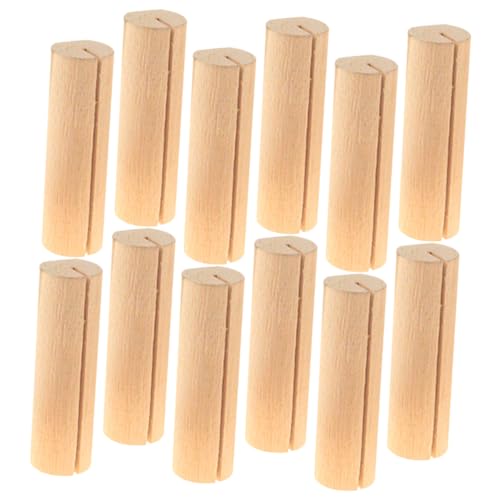 Hemobllo 20Stücke Holz Tischkarten Halter für Hochzeit Dekorative Tischnummern Namensplatzhalter Fotohalter Menüständer Hochwertigem Holz für Feierlichkeiten von Hemobllo