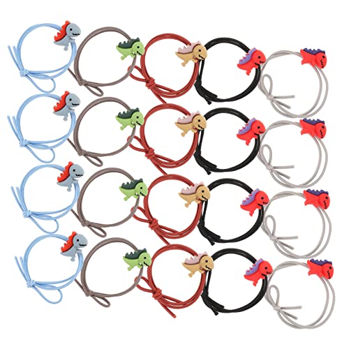 Hemobllo 20stücke Elastische Haargummis Dinosaurier Design Für Mädchen Süße Haaraccessoires Für Partys Und Festlichkeiten Weich Und Strapazierfähig Hält Dickes Haar Stabil von Hemobllo
