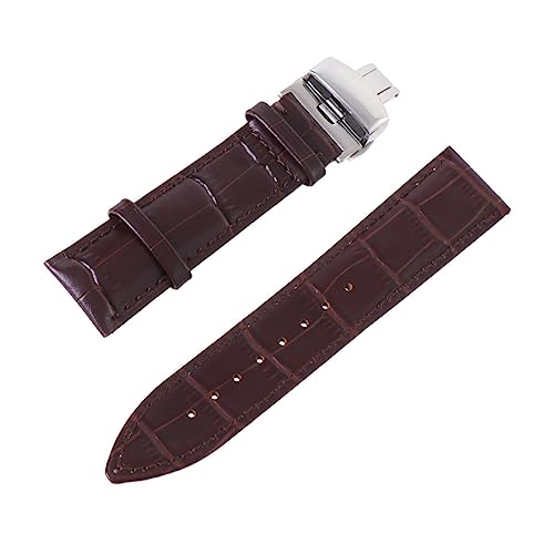 Hemobllo Rindslederarmband Für Uhr Jahrgang Uhrenarmbänder Für Damen Braunes Uhrenarmband Uhrenarmbänder Mit Schnellverschluss Bandschlaufe Männer Und Frauen Hölzern Fräulein Riemenschnalle von Hemobllo