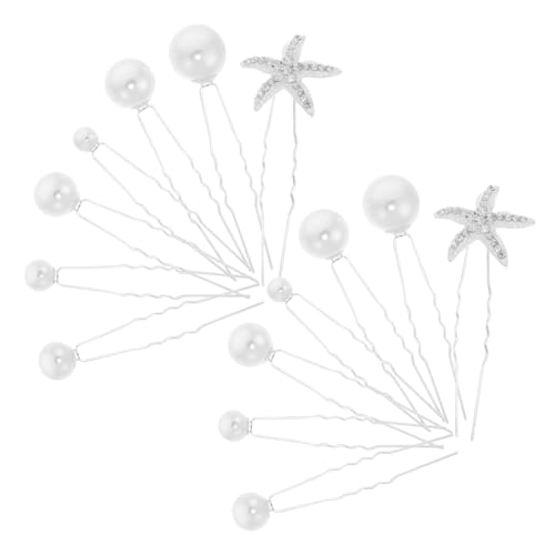 Hemobllo 24 Stück Teiliges U Förmiges Braut Haarschmuck mit Perlen Hochzeits Haarnadeln für Damen Stabiler Leichtes Design Vielseitig Passend für Brautfrisuren und Festliche Anlässe von Hemobllo