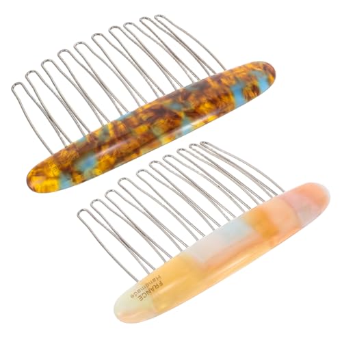 Hemobllo 2 Stück Französische Haarkämme für Damen Seitliche Haarkämme Haarstyling Zubehör für Stabiler mit Zähnen Modisches Design Hemobllo 2 Stück Französische Haarkämme für Damen Seitliche Haarkämme Haarstyling Zubehör für Stabiler mit Zähnen Modisches Design von Hemobllo