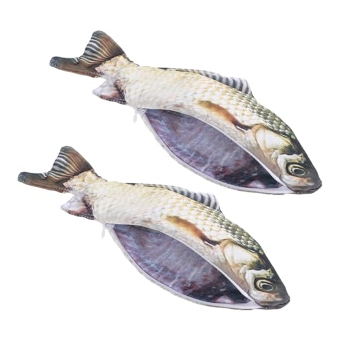 Hemobllo 2Stücke Lustiger Fisch Bleistiftbeutel Kreativer Stifthalter Fischform Süßes und Realistisches Design für Schule Praktisch und Tragbar für Schreibwaren von Hemobllo