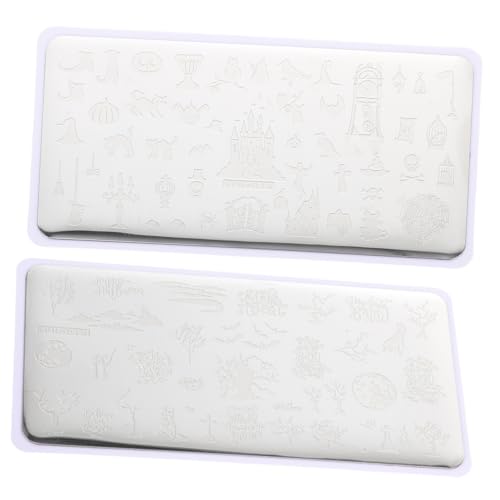 Hemobllo 2blätter Nagelstempelplatte Halloween Aus Edelstahl Für Nagelkunst Mit Mustern Nagelstempel Nagelstempelset Diy Maniküre Stempel Kit Herbst Stempeln von Hemobllo