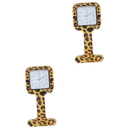 Hemobllo 2 Stück Lichtblockierende Uhr Stilvoller Für Frauen Kompakte Quadratische Taschenuhr Für Krankenhausmitarbeiter von Hemobllo