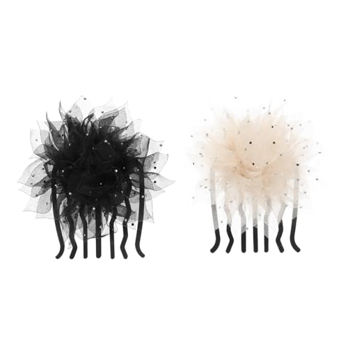 Hemobllo 2stücke Haarkamm Für Frauen Dekorativer Seitenspitzer à Hochzeit Haarspange Geburtstagsgeschenk Accessoires Für Dünnes Haar Haarzubehör Für Mädchen von Hemobllo