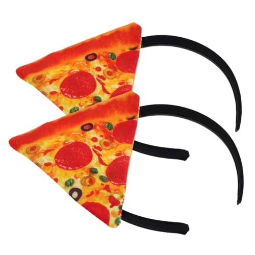 Hemobllo 2stücke Fun Pizza Stirnband Haarschmuck Cosplay Kopfschmuck Party Kostüm Zubehör Für Performing Festival Kopfschmuck von Hemobllo