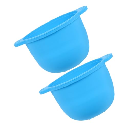 Hemobllo 2stücke Silikon-einsatz Für Wachswärmer Ersatz-schale Zum Schmelzen Von Wachs Wiederverwendbarer Topf Für Wachsbohnen Kapazität Haarentfernungs-zubehör von Hemobllo