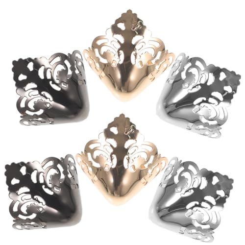 Hemobllo 3 Paare Metall High Heels Zehenschutz Schuhspitzen Schutzkappen Elegant Strapazierfähig Damen Zubehör Gold Silber von Hemobllo