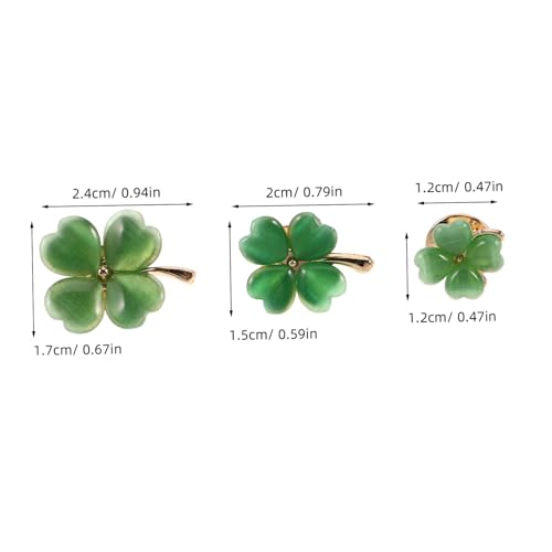Hemobllo 3 STÜCKE Teiliges Kleine Vierblättrige Kleeblatt Broschen mit Sicherem Verschluss Anstecknadeln für Cardigan Pullover Hemd Vielseitiger Modeschmuck für Damen und DIY Basteln Hemobllo 3 STÜCKE Teiliges Kleine Vierblättrige Kleeblatt Broschen mit Sicherem Verschluss Anstecknadeln für Cardigan Pullover Hemd Vielseitiger Modeschmuck für Damen und DIY Basteln von Hemobllo